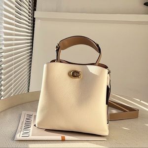 COACH willow colorblock Bucket Bag